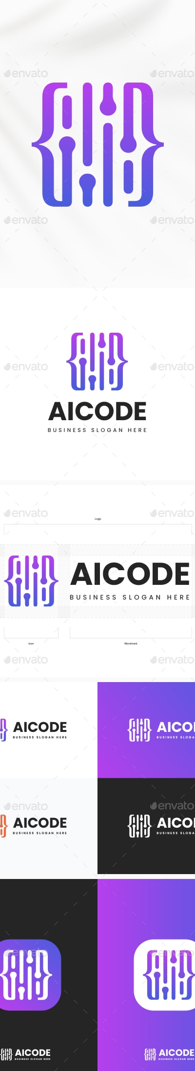 AI Code Logo, Logo Templates | GraphicRiver
