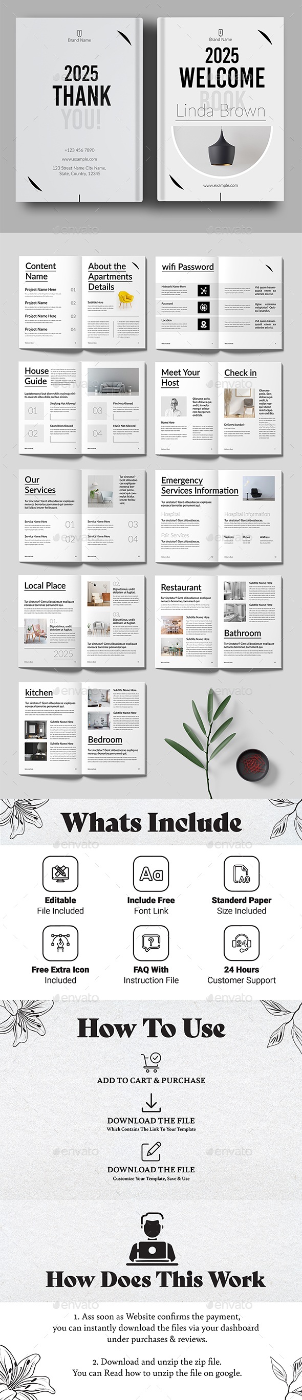 Welcome Book Layout, Print Templates | GraphicRiver