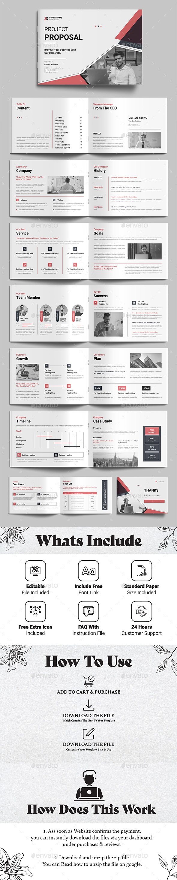Project Proposal Layout Design, Print Templates | GraphicRiver