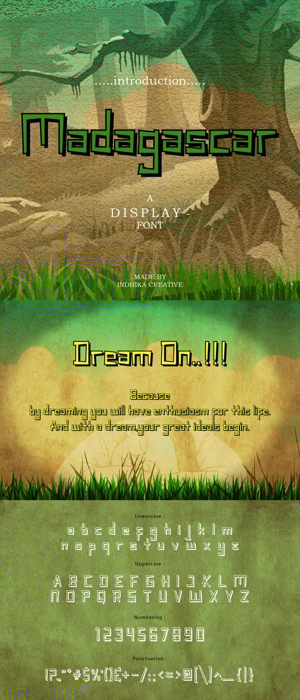 madagascar, Fonts | GraphicRiver