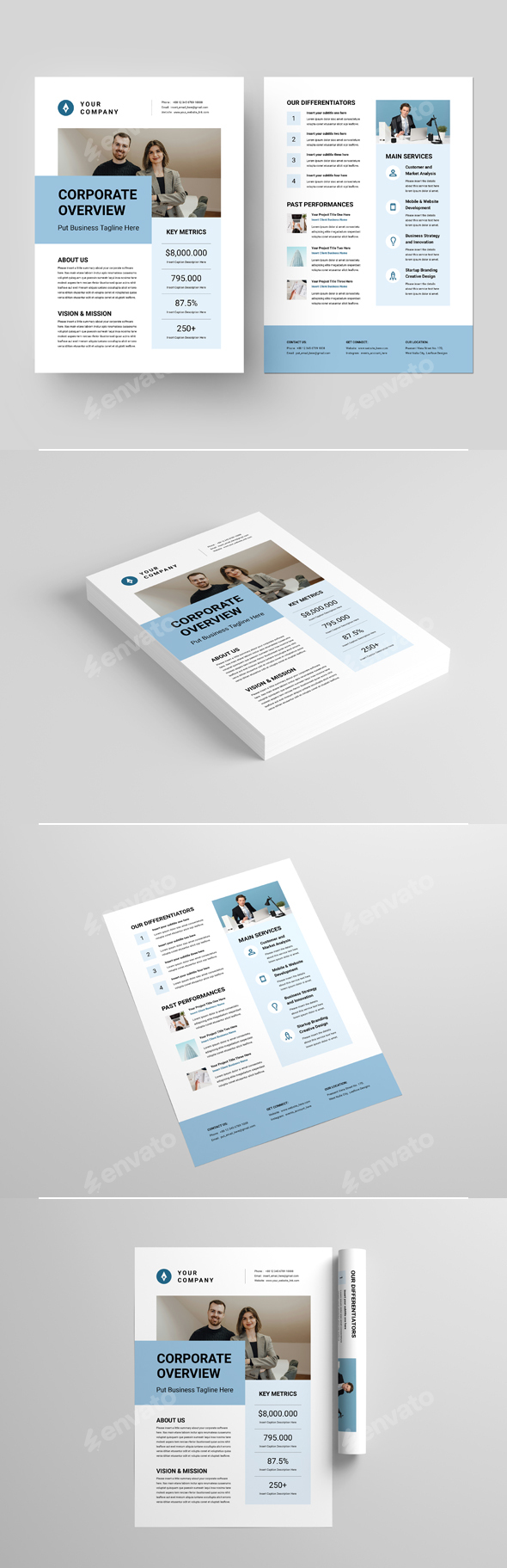 Corporate Overview Flyer, Print Templates | GraphicRiver