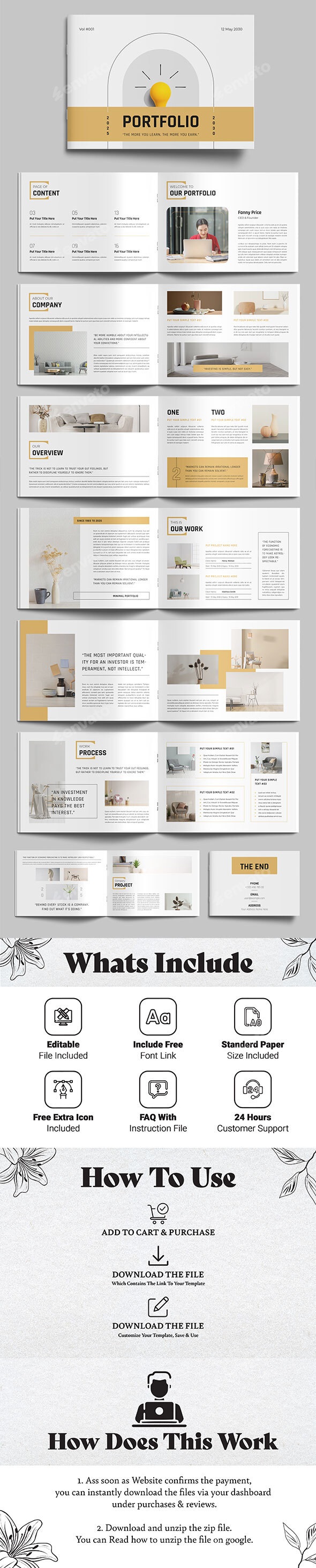 Portfolio Layout Template, Print Templates | GraphicRiver