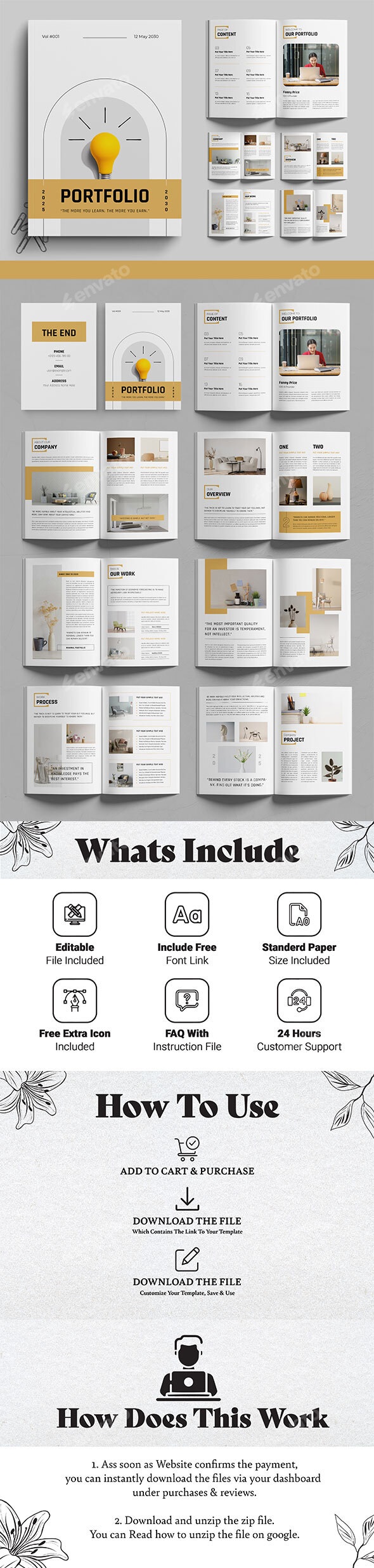 Portfolio Template, Print Templates | GraphicRiver