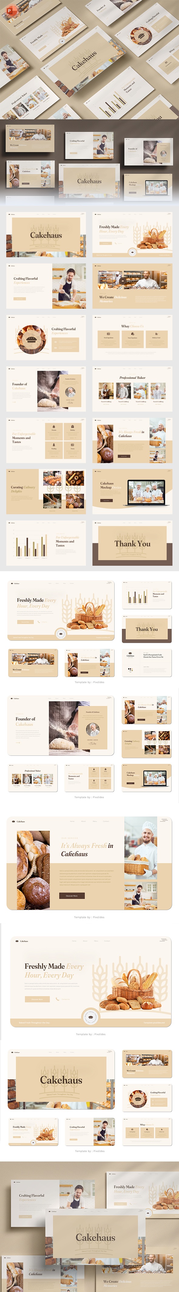 Cakehaus - Bakery and Pastry PowerPoint Presentation Template ...