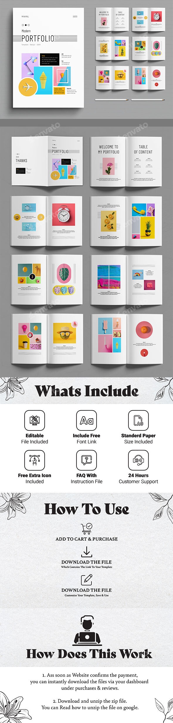 Portfolio Layout Design, Print Templates | GraphicRiver