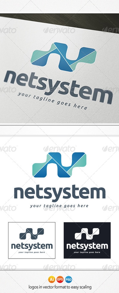 Netsystem Logo, Logo Templates | GraphicRiver