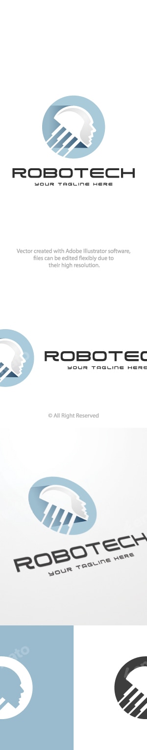 Robo Tech Logo, Logo Templates | GraphicRiver