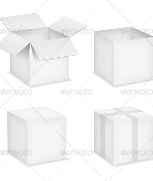 Paper Boxes, Vectors | GraphicRiver
