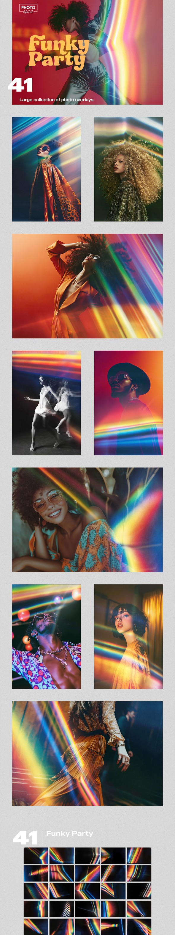 41 Funky Party Effect Photo Overlays, Add-ons | GraphicRiver