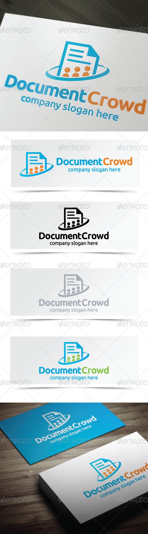 Document Crowd, Logo Templates | GraphicRiver