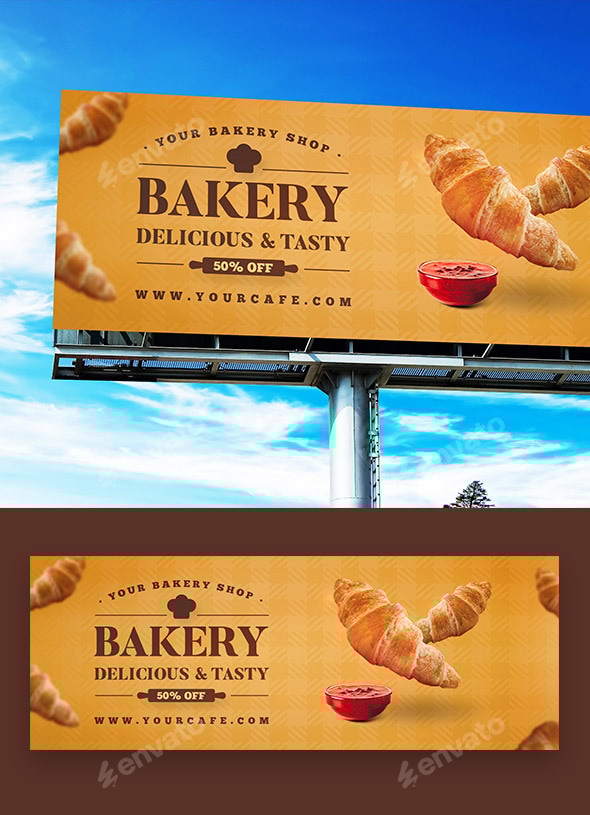 Bakery Billboard, Print Templates GraphicRiver - Main Image