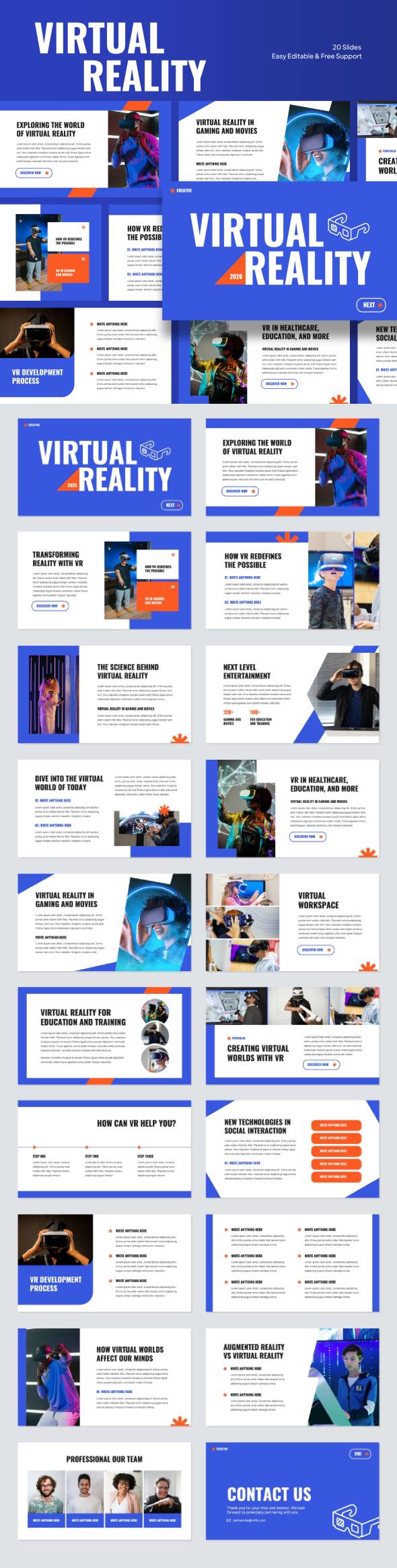 Virtual Reality PowerPoint Template, Presentation Templates | GraphicRiver