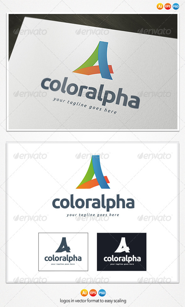 Color Alpha Logo, Logo Templates | GraphicRiver