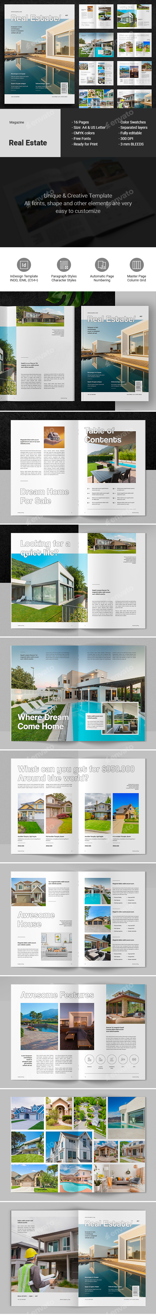 Real Estate Magazine, Print Templates | GraphicRiver