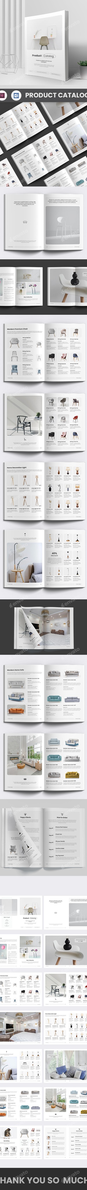 Product Catalog Word Template, Print Templates | GraphicRiver