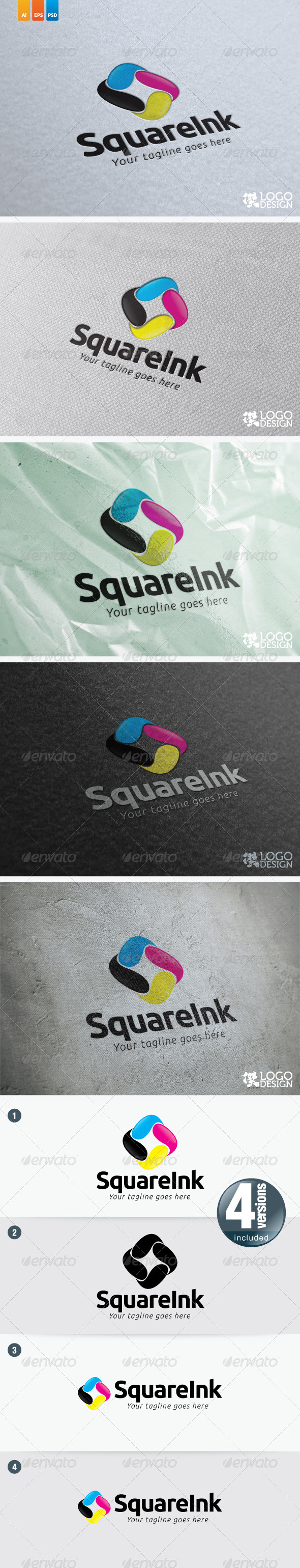 Square Ink, Logo Templates | GraphicRiver