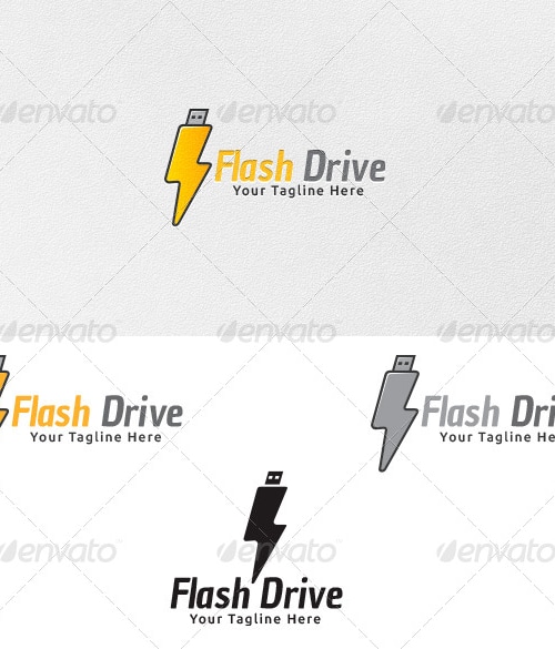 Flash Drive - Logo Template, Logo Templates | GraphicRiver