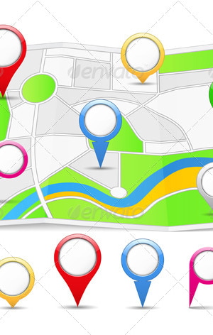 Map Pins, Vectors | GraphicRiver