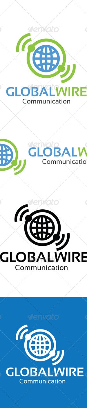Gobal Wire Communication Logo, Logo Templates | GraphicRiver