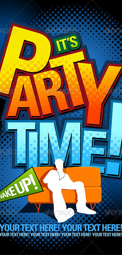 Party Poster Template, Vectors | GraphicRiver