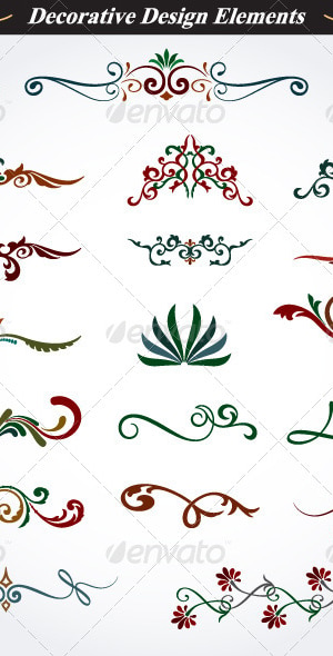 Collection of Decorative Design Elements 5, Vectors | GraphicRiver