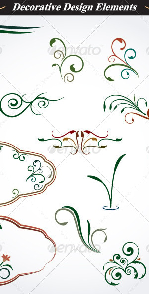 Collection of Decorative Design Elements 6, Vectors | GraphicRiver