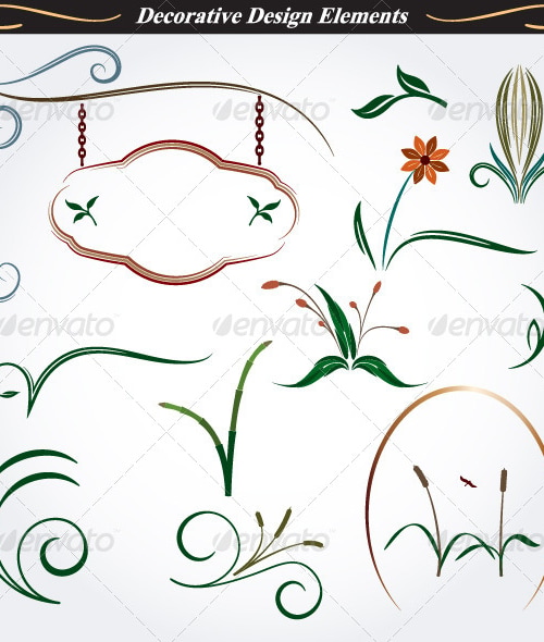 Collection of Decorative Design Elements 9, Vectors | GraphicRiver