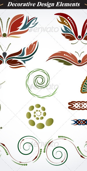 Collection of Decorative Design Elements 12, Vectors | GraphicRiver