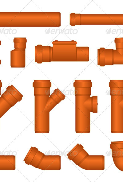 PVC Pipes, Vectors | GraphicRiver