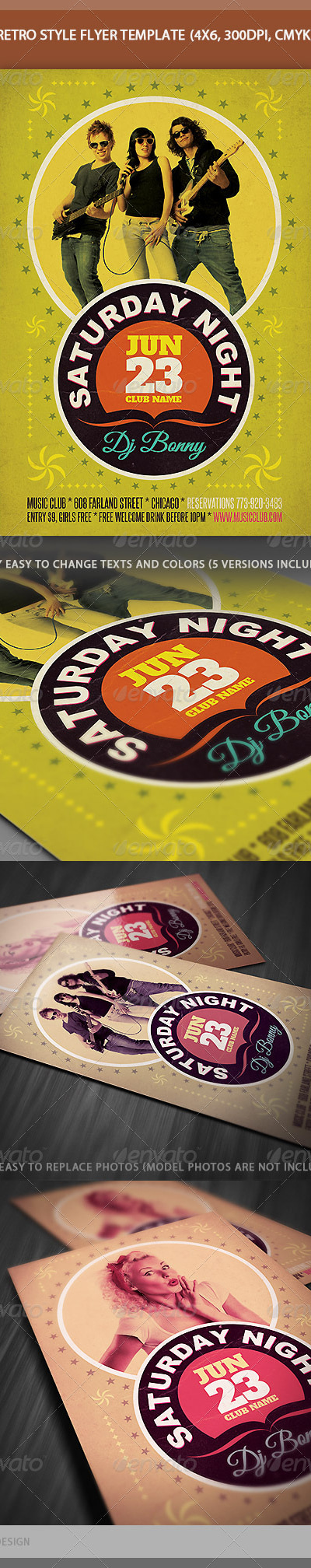 Retro Style Flyer, Print Templates | GraphicRiver