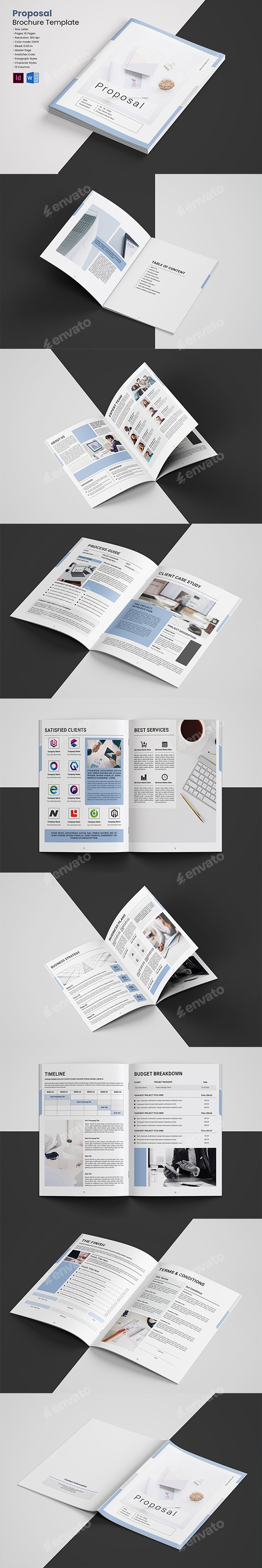 Creative Project Proposal Template, Print Templates | GraphicRiver