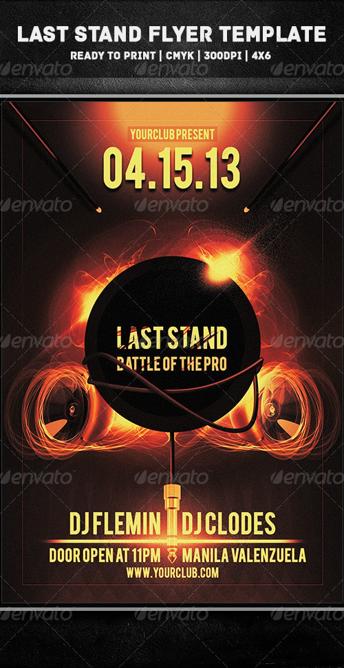 Last Stand Flyer Template, Print Templates | GraphicRiver