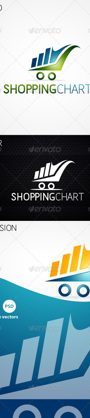 Shopping Chart Logo, Logo Templates | GraphicRiver