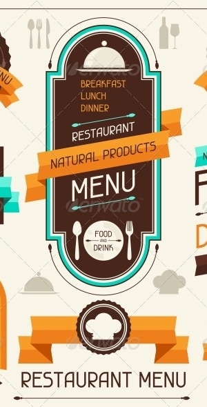 Restaurant Menu, Banners and Ribbons, Vectors | GraphicRiver