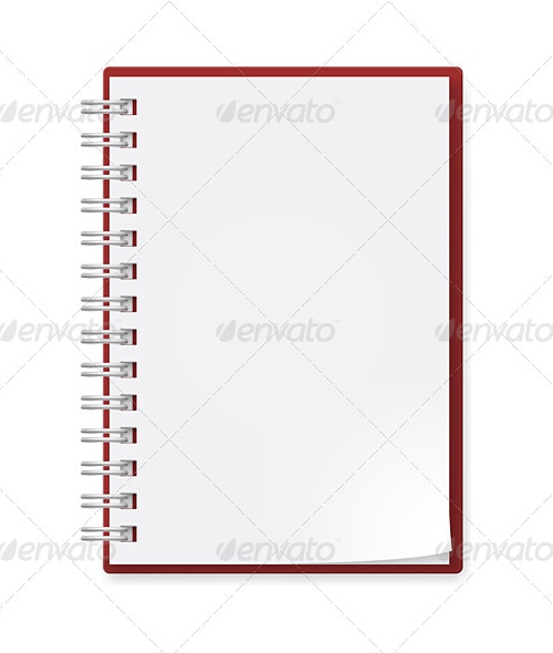 Realistic Notebook, Vectors | GraphicRiver