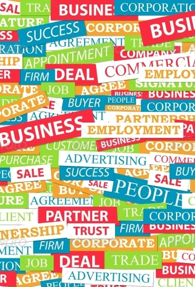 Seamless Pattern Composed of Words , Vectors | GraphicRiver
