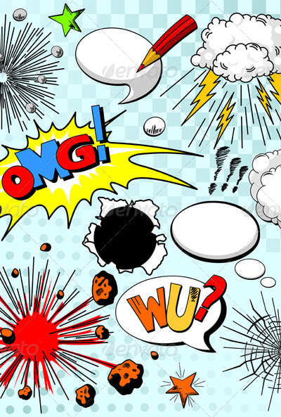 Comic Elements, Vectors | GraphicRiver