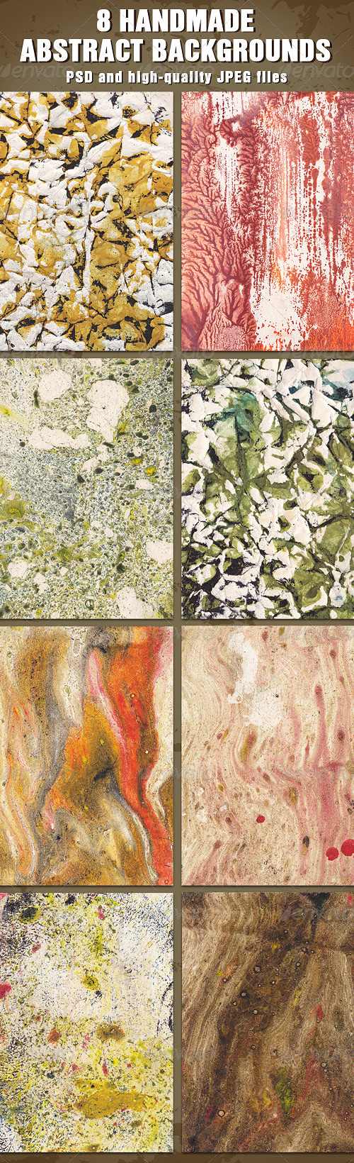 Abstract Handmade Backgrounds, Textures | GraphicRiver