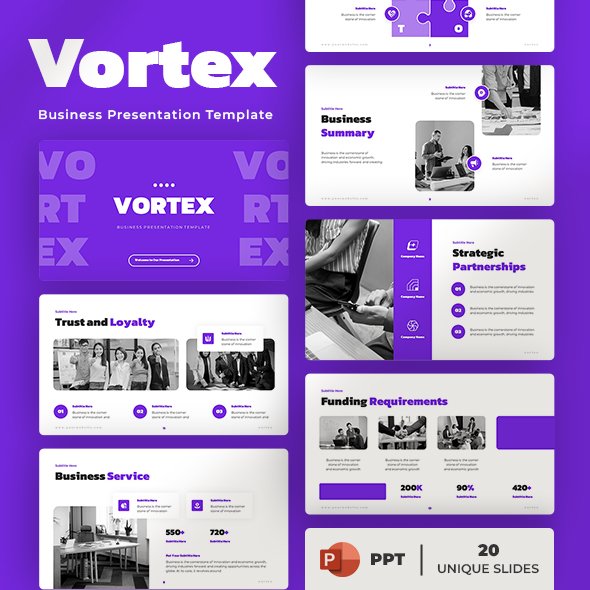 Vortex - Business PowerPoint Template, Presentation Templates ...