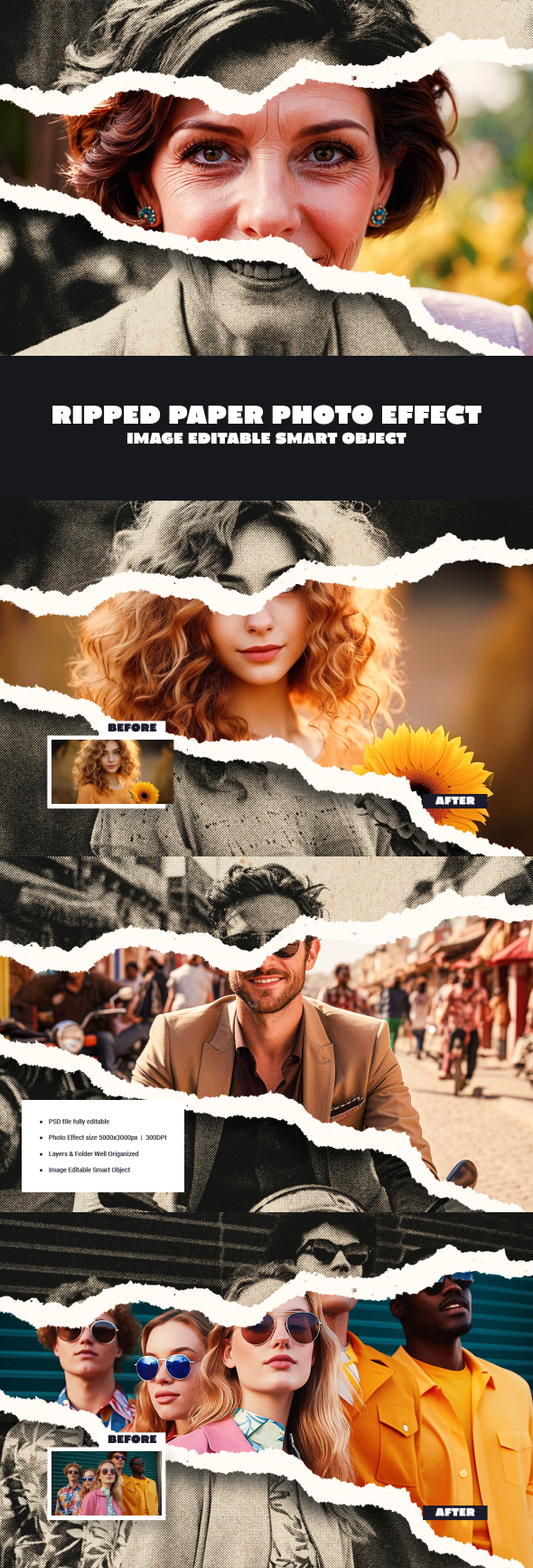 Ripped Paper Photo Effect, Add-ons | GraphicRiver