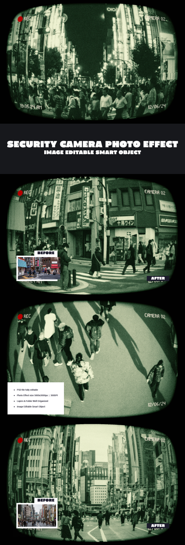 Security Camera Photo Effect, Add-ons | GraphicRiver