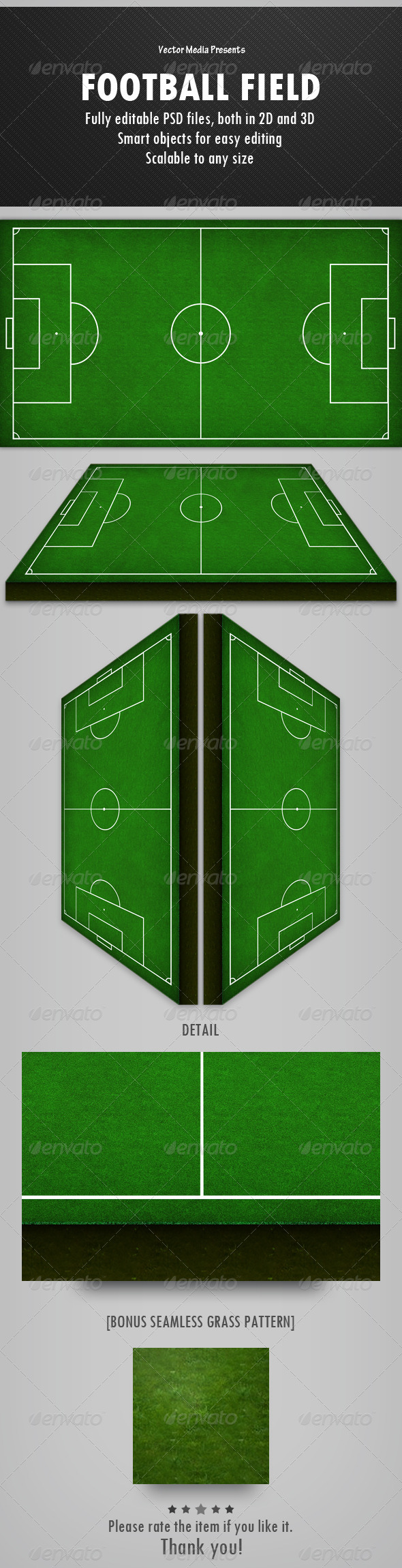 Football Field, Graphics | GraphicRiver