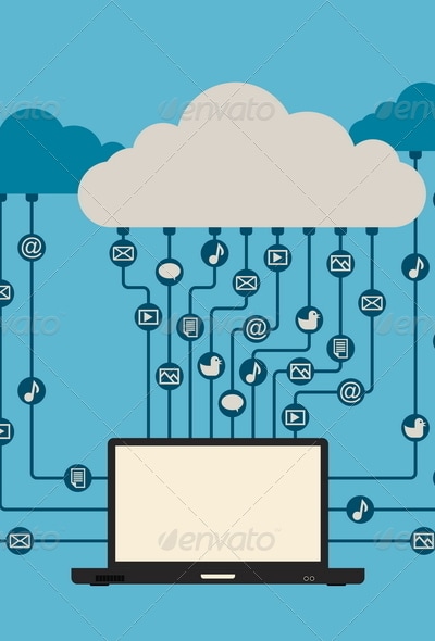 Cloud Media Access, Vectors | GraphicRiver