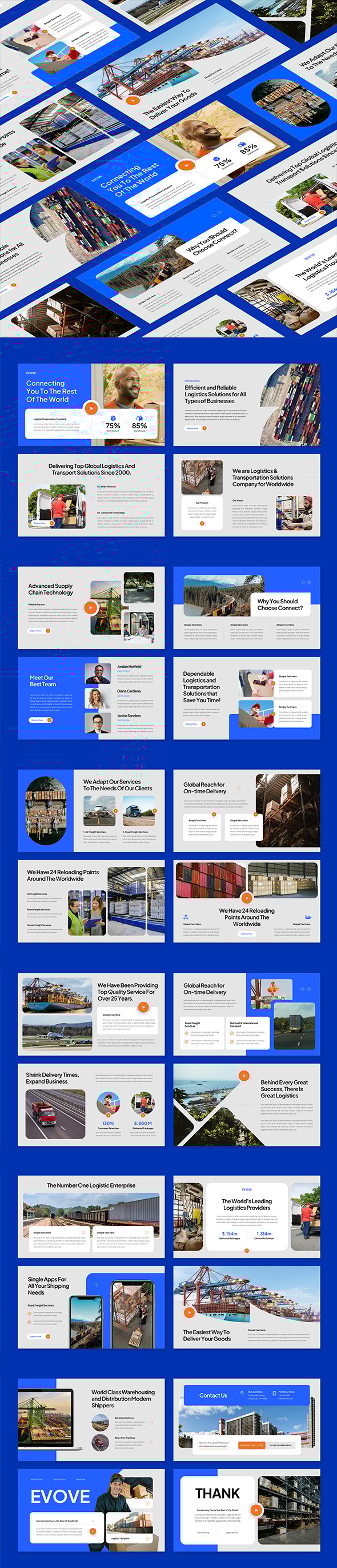 Logistics PowerPoint, Presentation Templates | GraphicRiver