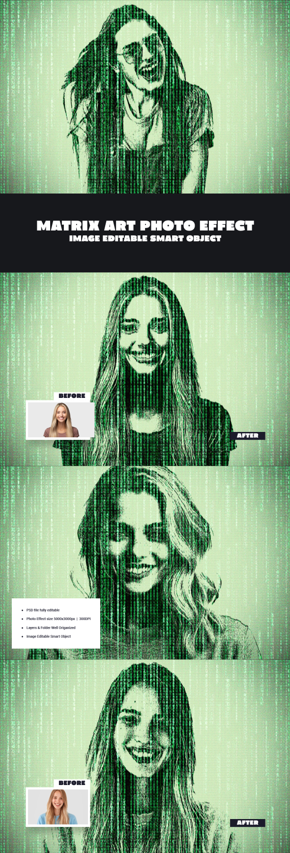 Matrix Art Photo Effect, Add-ons | GraphicRiver