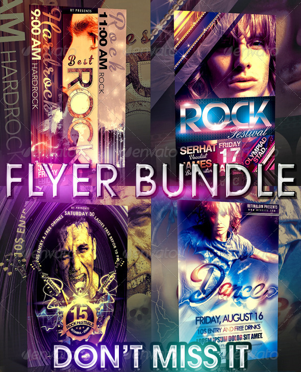 Bestrock Flyer Bundle, Print Templates | GraphicRiver
