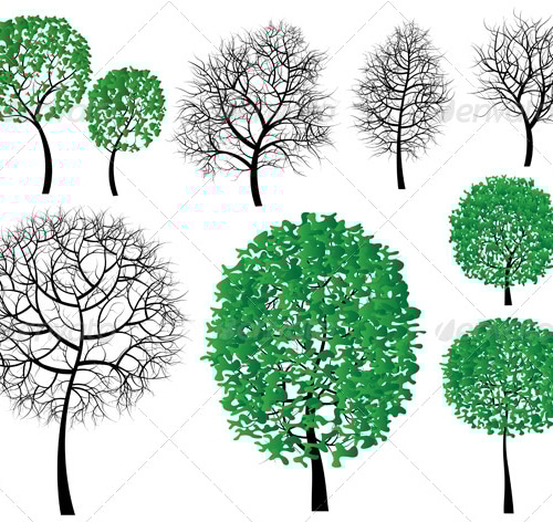 Trees, Vectors | GraphicRiver