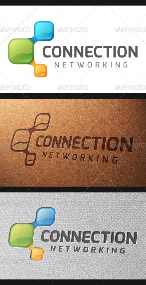 Connection Logo Template, Logo Templates | GraphicRiver