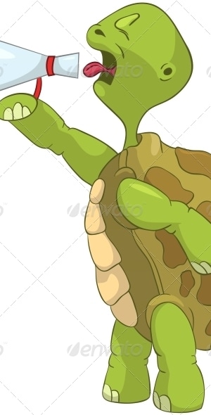 Turtle. Screaming., Vectors | GraphicRiver