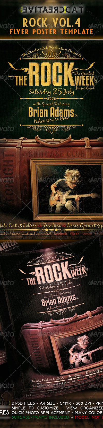Rock Flyer/Poster Vol 4, Print Templates | GraphicRiver